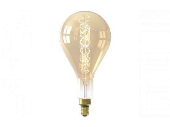 Calex LED volglas Flex Filament Splash 220-240V 4W 200lm E27 PS160, Gold 2100K Dimbaar, energielabel A